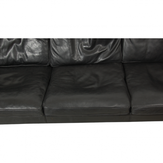 Børge Mogensen 2209 3.personers sofa i sort læder