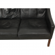 Børge Mogensen 2209 3.personers sofa i sort læder