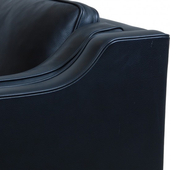 Børge Mogensen 2.pers sofa 2212 i originalt sort læder fra 2007