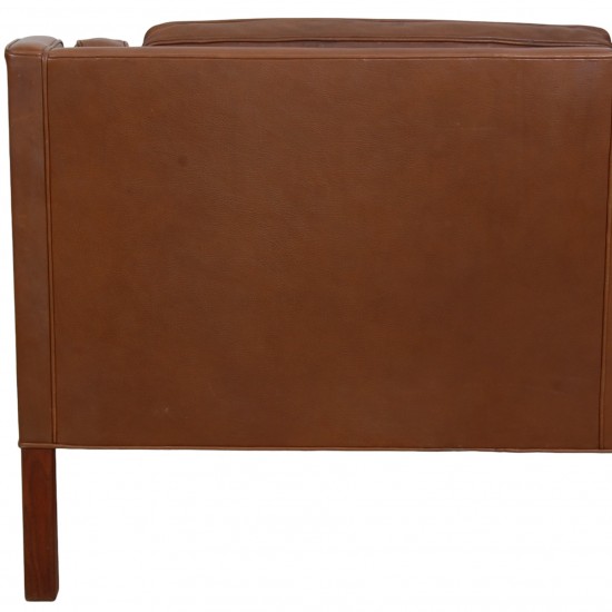 Børge Mogensen 2.seater sofa model 2212 in brown leather