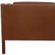 Børge Mogensen 2.personers sofa model 2212 i brun læder