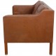 Børge Mogensen 2.seater sofa model 2212 in brown leather