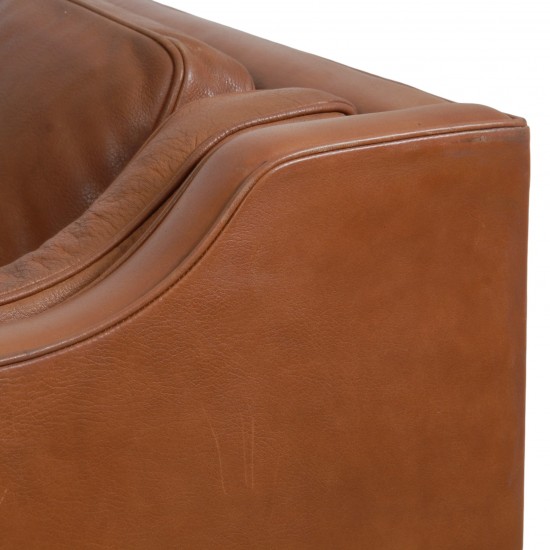 Børge Mogensen 2.seater sofa model 2212 in brown leather