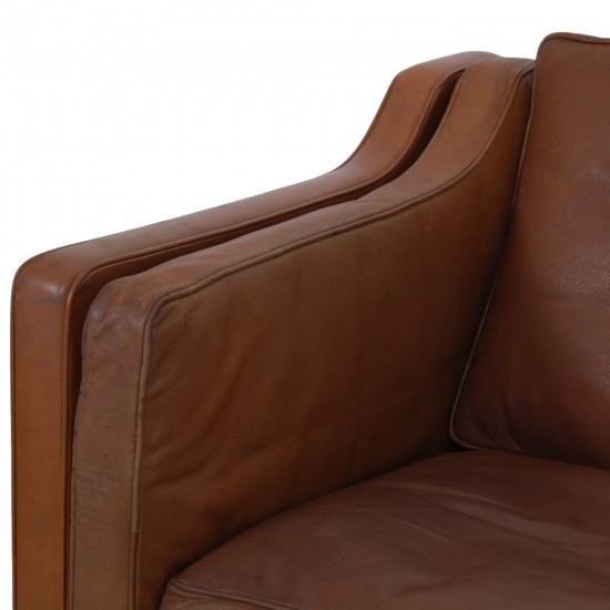 Børge Mogensen 2.seater sofa model 2212 in brown leather