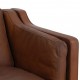 Børge Mogensen 2.seater sofa model 2212 in brown leather