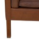 Børge Mogensen 2.seater sofa model 2212 in brown leather