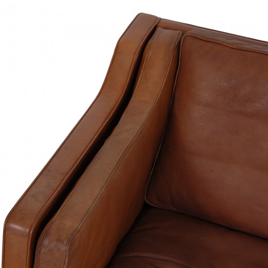 Børge Mogensen 2.seater sofa model 2212 in brown leather