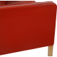 Børge Mogensen 2212 2.seater sofa in red leather