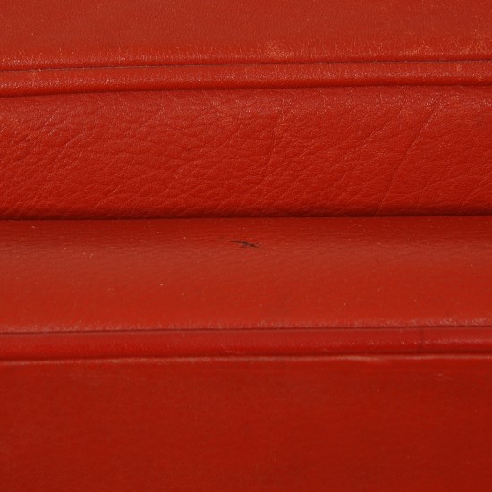 Børge Mogensen 2212 2.seater sofa in red leather