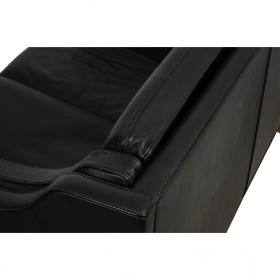Børge Mogensen 2212 sofa i sort læder