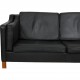 Børge Mogensen 2212 sofa i sort læder