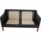 Børge Mogensen 2212 sofa i sort læder