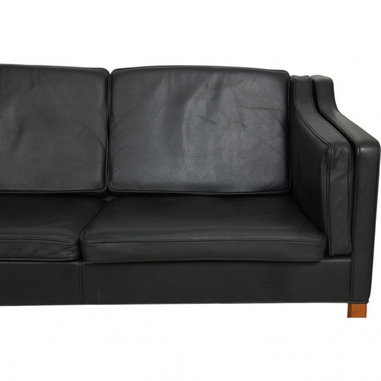 Børge Mogensen 2212 sofa i sort læder