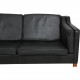 Børge Mogensen 2212 sofa i sort læder