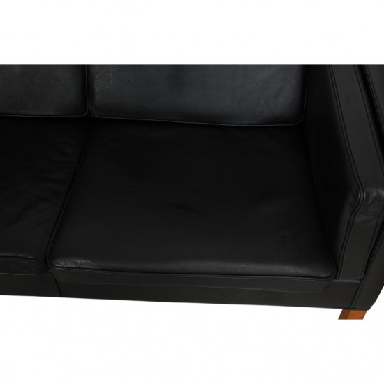 Børge Mogensen 2212 sofa i sort læder