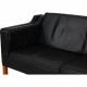 Børge Mogensen 2212 sofa i sort læder