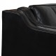 Børge Mogensen 2212 2-personers sofa i sort læder 2004