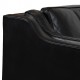 Børge Mogensen 2212 2.seater sofa in black leather 2004