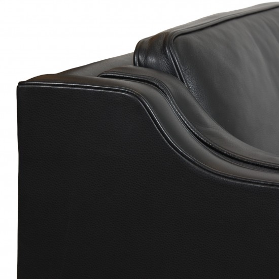 Børge Mogensen 2212 2.seater sofa in black leather from 2007