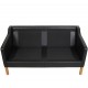 Børge Mogensen 2212 2.seater sofa in black leather from 2007