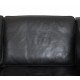 Børge Mogensen 2212 2.seater sofa in black leather from 2007