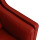 Børge Mogensen 2213 3-personers sofa i rødt læder