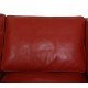 Børge Mogensen 2213 3-personers sofa i rødt læder