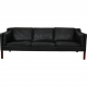 Børge Mogensen 3-personers 2213 sofa i sort læder