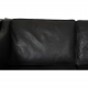 Børge Mogensen 3-personers 2213 sofa i sort læder