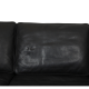 Børge Mogensen 3-personers 2213 sofa i sort læder