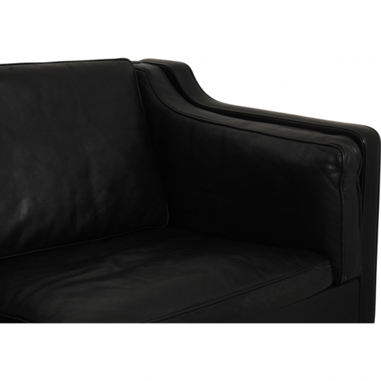 Børge Mogensen 3-personers 2213 sofa i sort læder