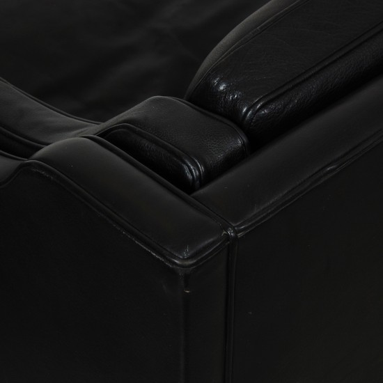 Børge Mogensen 3-personers 2213 sofa i sort læder