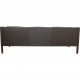 Børge Mogensen 2213 3.seater sofa in dark brown leather