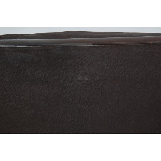 Børge Mogensen 2213 3.seater sofa in dark brown leather