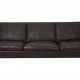 Børge Mogensen 2213 3.seater sofa in dark brown leather
