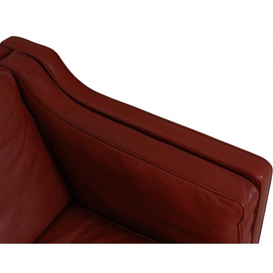 Børge Mogensen 3.seater 2213 sofa in patinated red leather