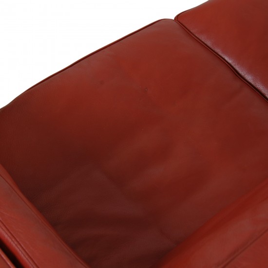 Børge Mogensen 3.seater 2213 sofa in patinated red leather