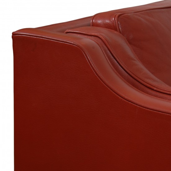 Børge Mogensen 3.seater 2213 sofa in patinated red leather