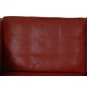 Børge Mogensen 3.seater 2213 sofa in patinated red leather