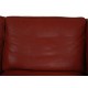 Børge Mogensen 3.seater 2213 sofa in patinated red leather