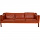 Børge Mogensen 2213 sofa i patineret cognac læder