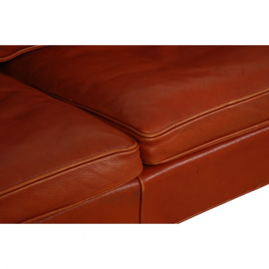Børge Mogensen 2213 sofa i patineret cognac læder