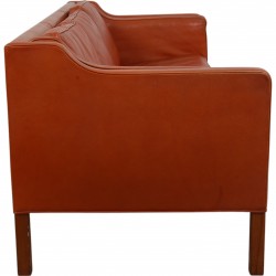 Børge Mogensen 2213 sofa i patineret cognac læder