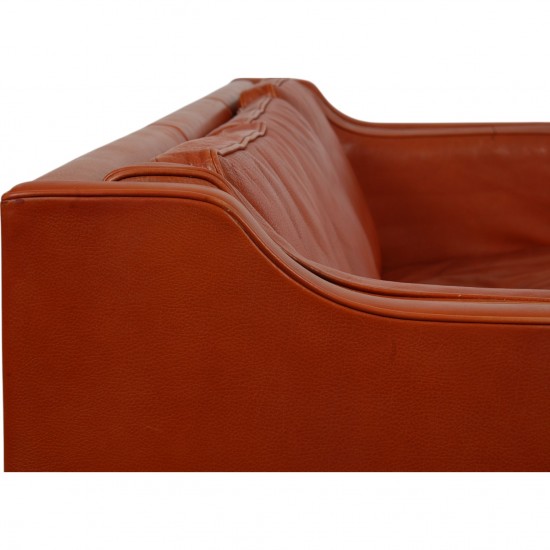 Børge Mogensen 2213 sofa i patineret cognac læder