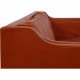 Børge Mogensen 2213 sofa i patineret cognac læder