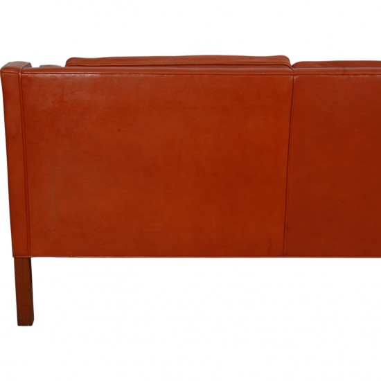 Børge Mogensen 2213 sofa i patineret cognac læder