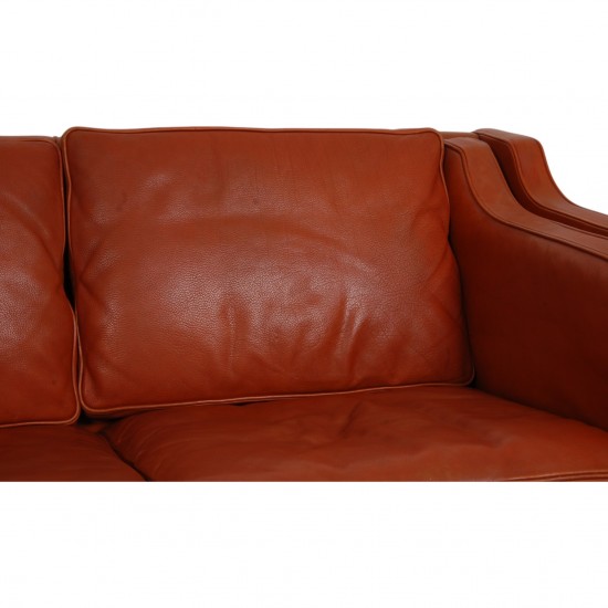 Børge Mogensen 2213 sofa i patineret cognac læder