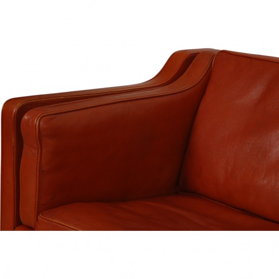 Børge Mogensen 2213 sofa i patineret cognac læder