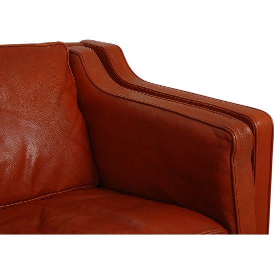 Børge Mogensen 2213 sofa i patineret cognac læder