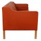 Børge Mogensen 2213 3.seater sofa in patinated cognac leather